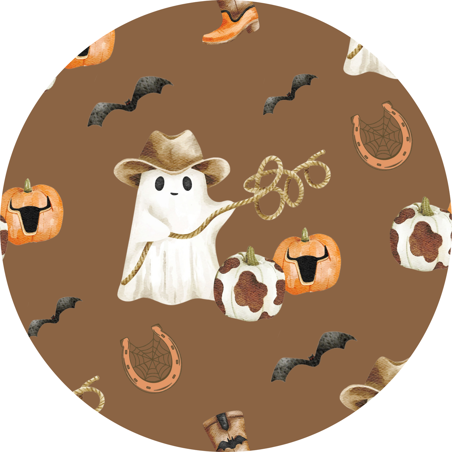 Boo Haw - Saylor’s French Knot Ghost Diaper Set