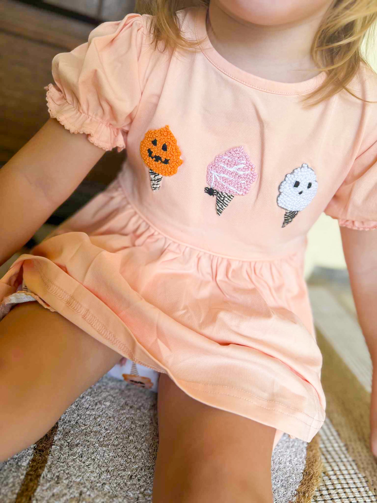 RTS - Spooky Cotton Candy - Penni’s French Knot Diaper Set