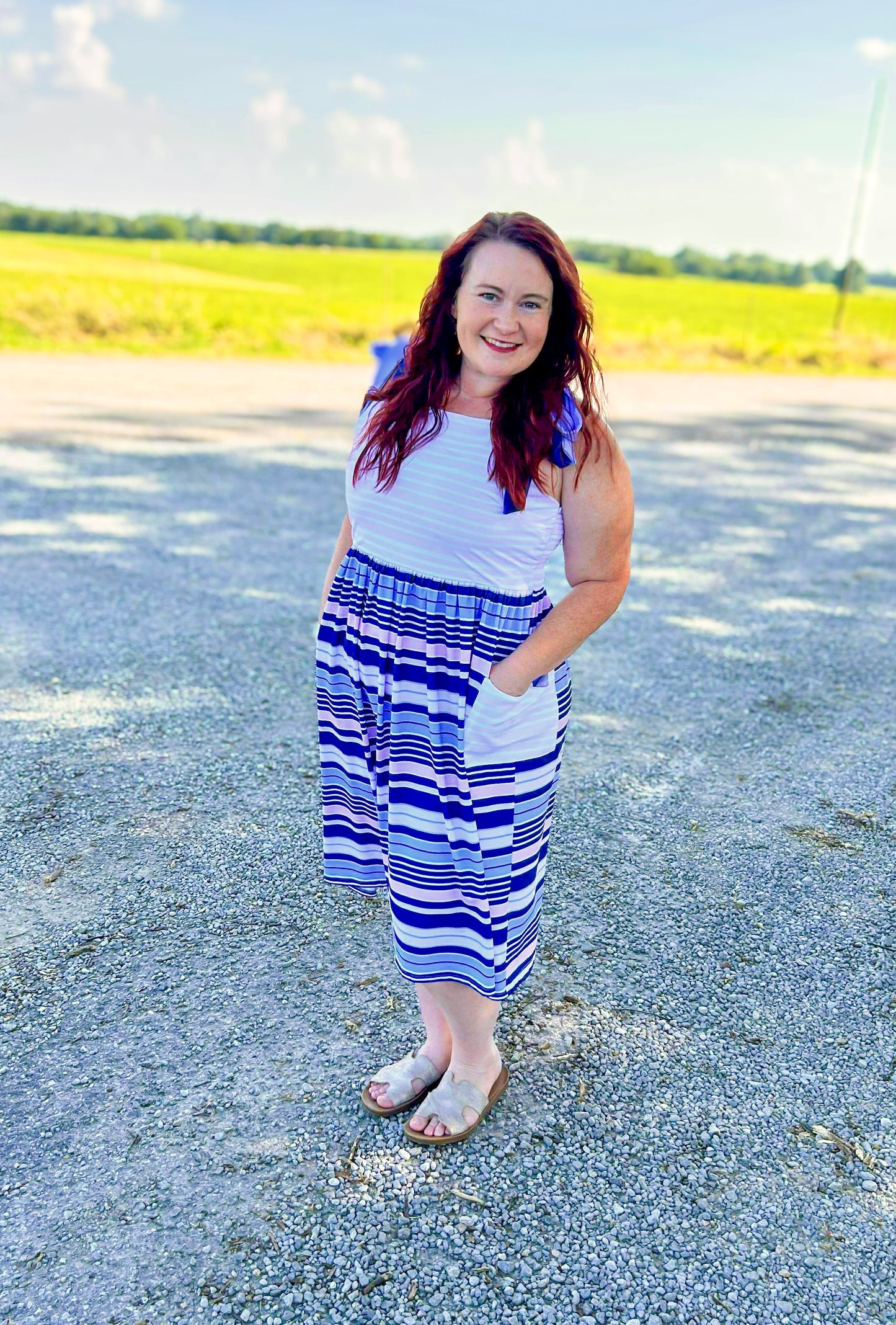 Naples Stripes - Cali’s Dress - Mom