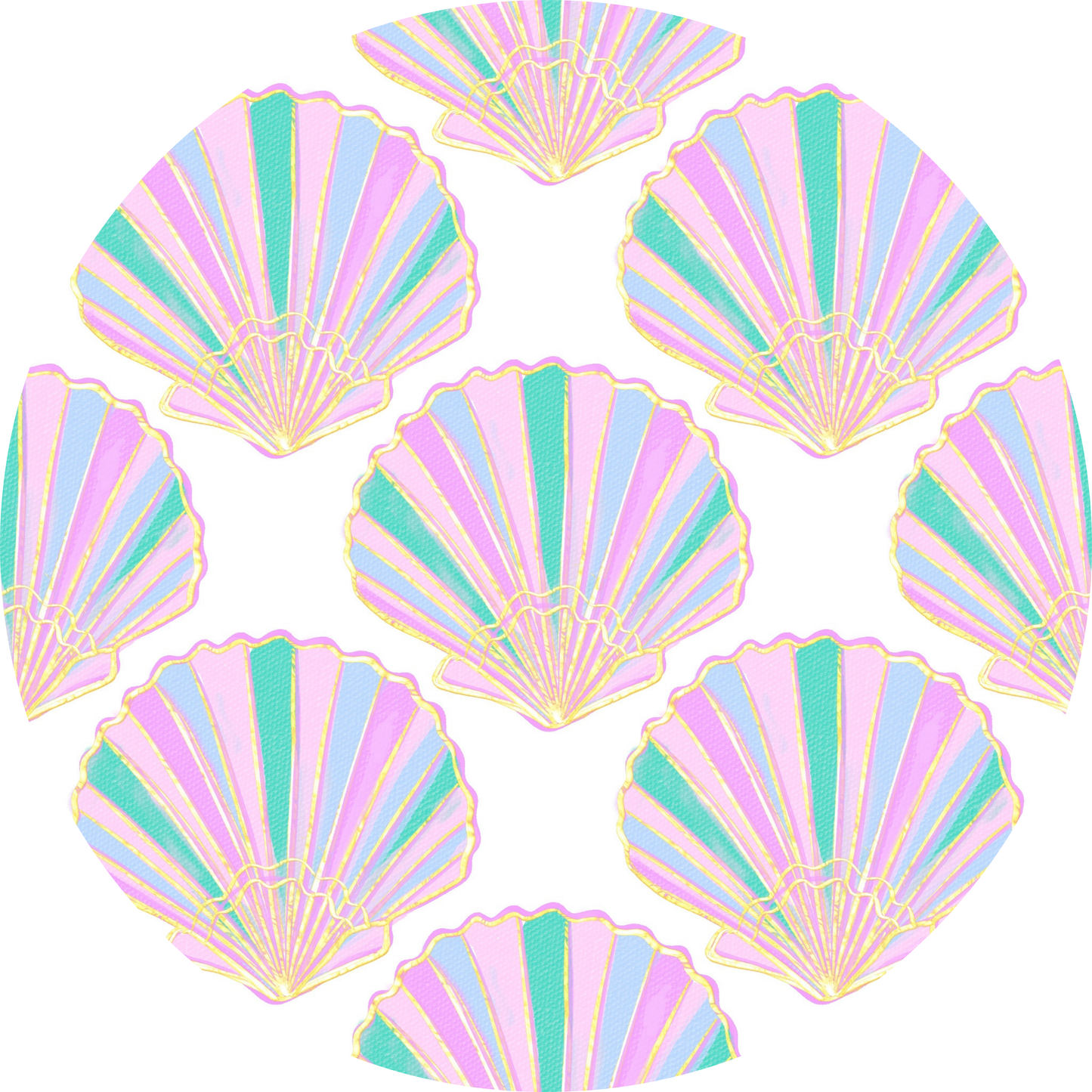 Calico Shells and Stripes - Junie B’s Bow-T-Ful Diaper Set
