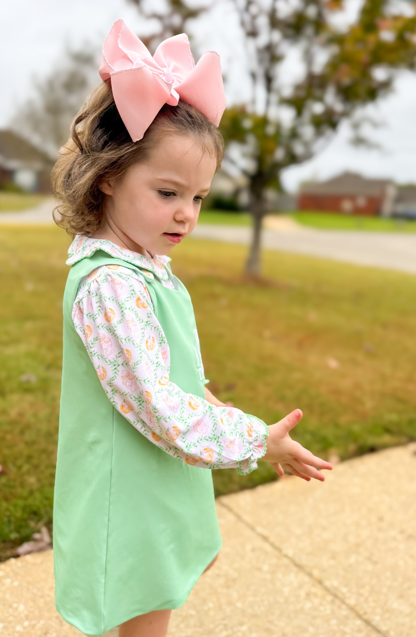 RTS - Pumpkins and Ginger Jars - Jumper and Peter Pan Collar Top