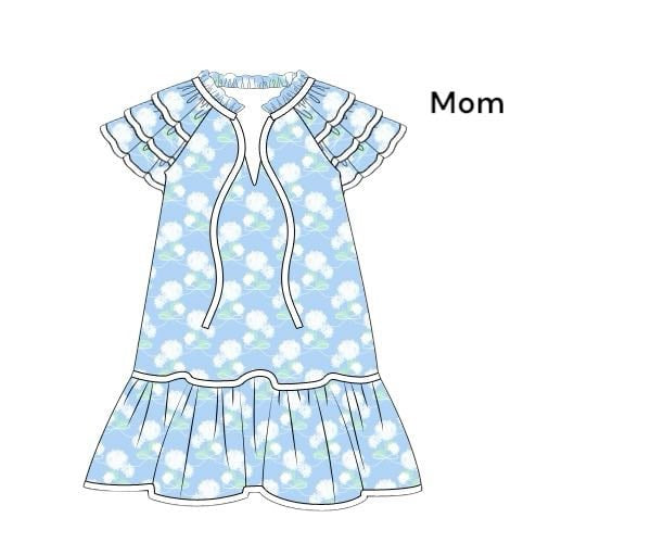 Endless Summer Hydrangeas - Flowing Dress - Mom