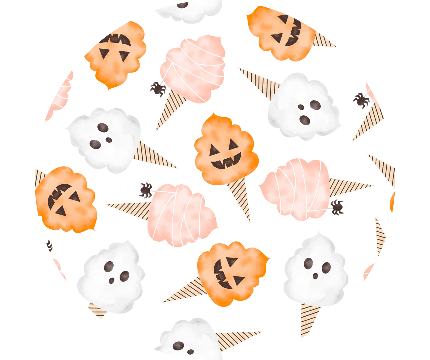 RTS - Spooky Cotton Candy - Penni’s French Knot Diaper Set