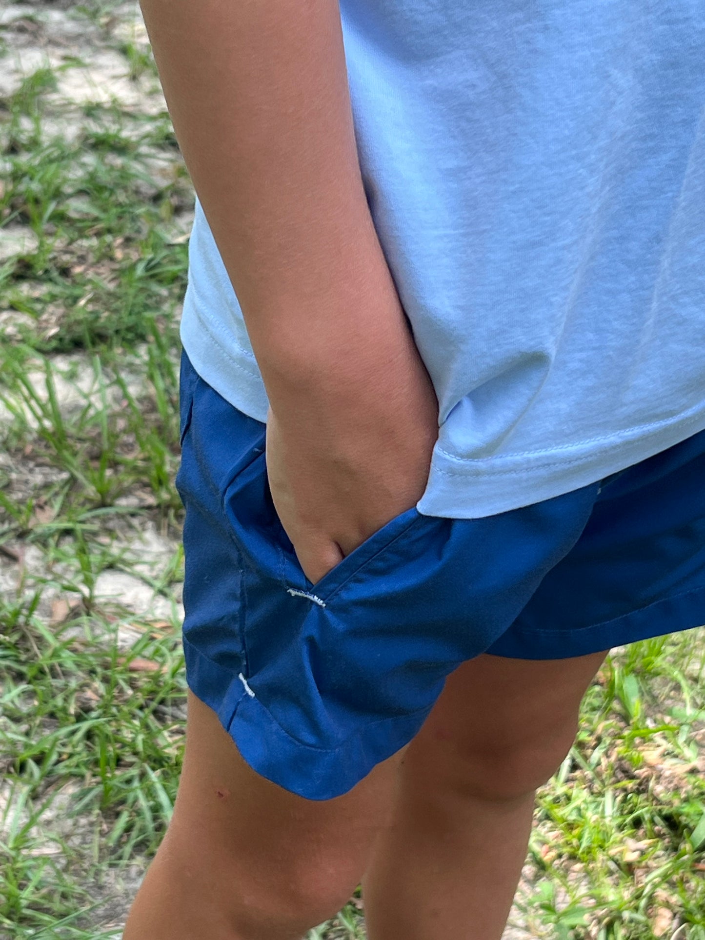 Proper Prep Shorties - Naples Stripes - Navy
