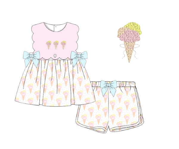 RTS - Camp’s Cones - Mary Katherine’s French Knot Shorts Set