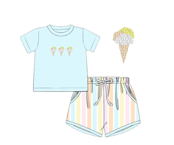 RTS - Camp’s Cones - Saylor’s French Knot Shortie Set