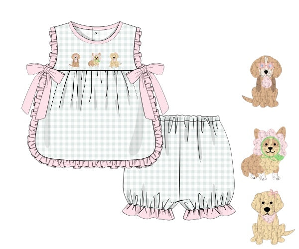 Summer Puppies - Eleanor’s Apron Diaper Set