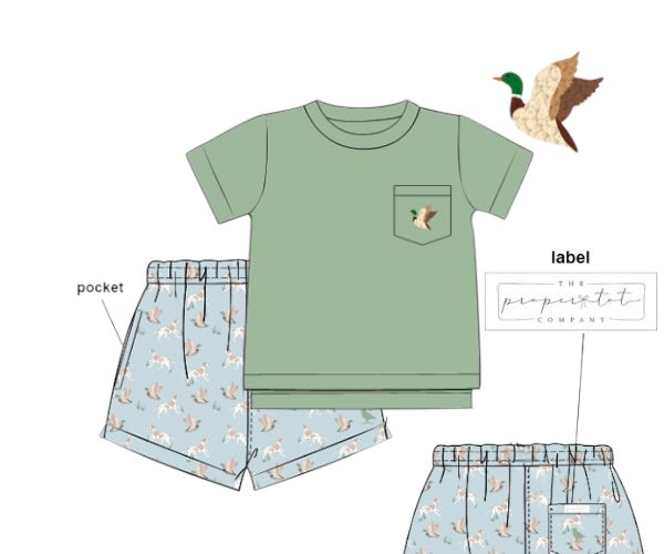 Mallards and Retrievers - Saylor’s French Knot Shortie Set