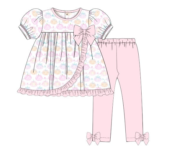 RTS - Proper Pumpkin Patch - Shirley’s Ruffles Leggings Set