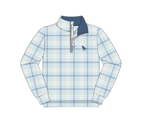RTS - Blue Stone Plaid - Proper Performance Hoodie and Proper Jogger Pants Set
