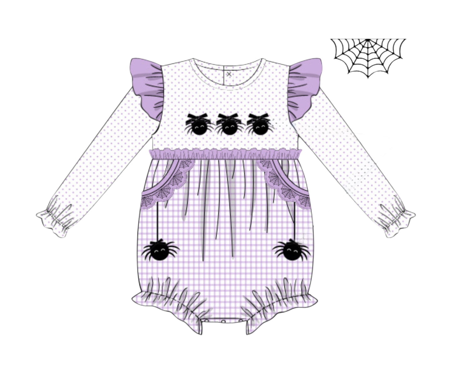 Spooky Cute Spiders - Elise’s French Knot Bubble