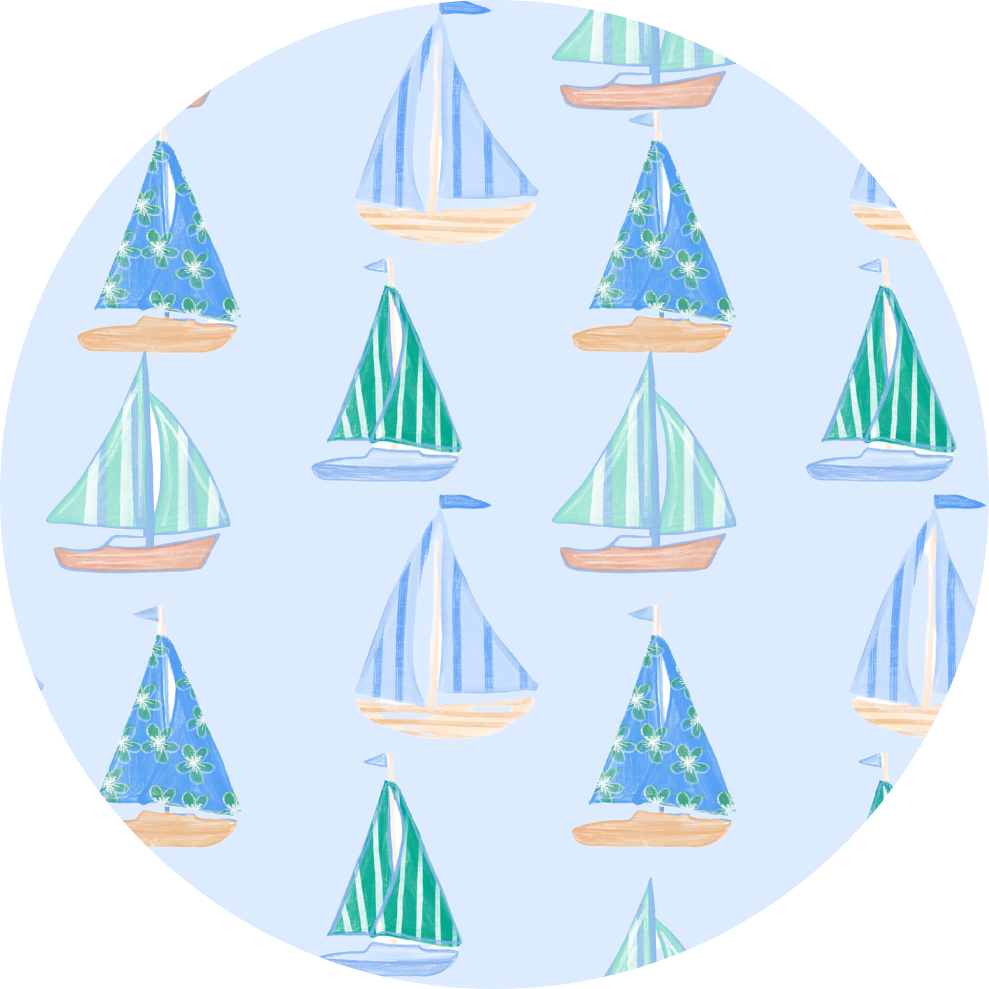Sarasota Sailboats - Saylor’s Pocket Tee Shorties Set
