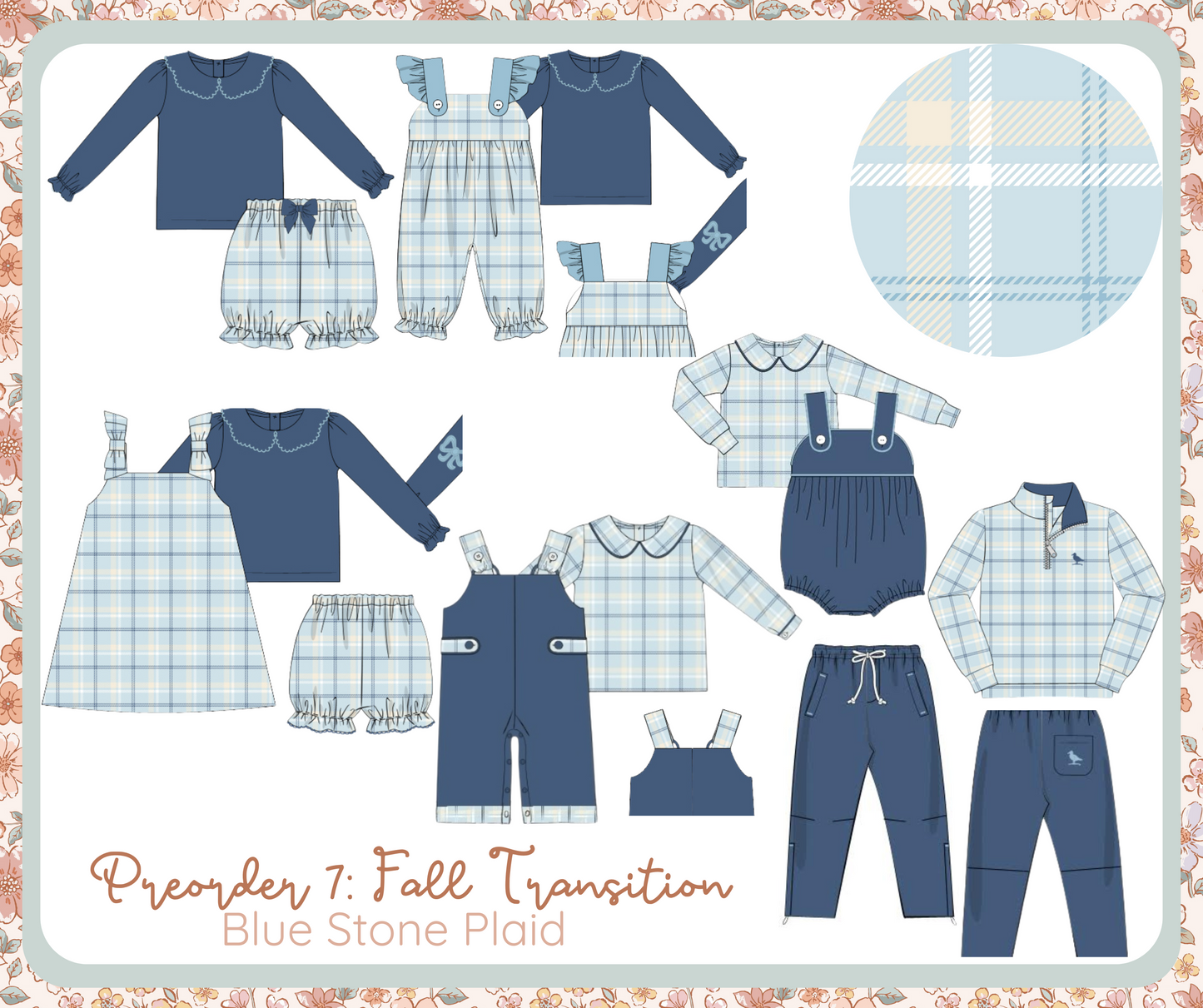 RTS - Blue Stone Plaid - Proper Performance Hoodie and Proper Jogger Pants Set