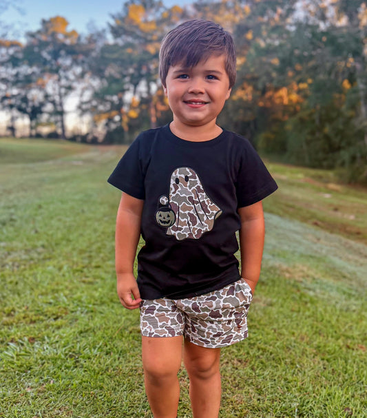 Camo Boo:  Boy’s Shorties Set