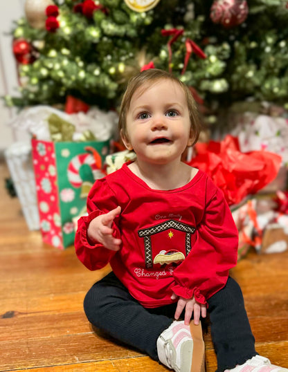 One Baby Changed Everything - Saylor’s Appliqué Long Sleeve Tee- Girl