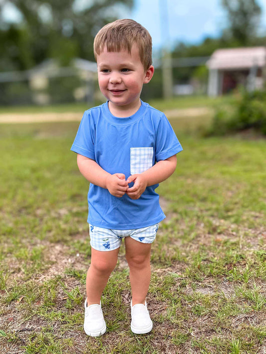 Blueberry Sweet - Saylor’s Pocket Tee Short Set