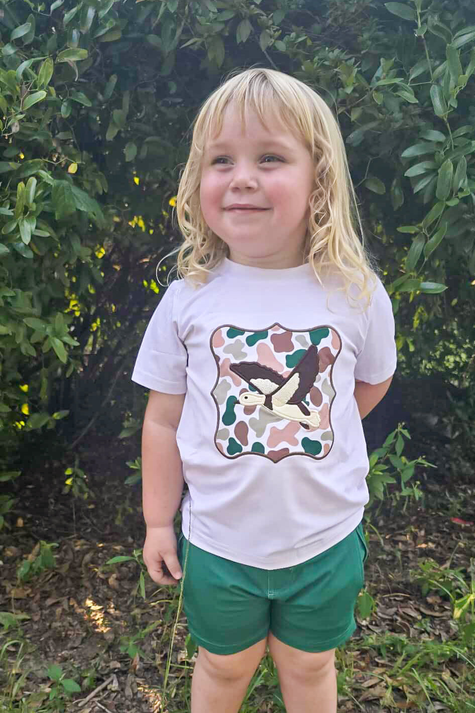 Proper Retro Camo - Appliquéd Tee