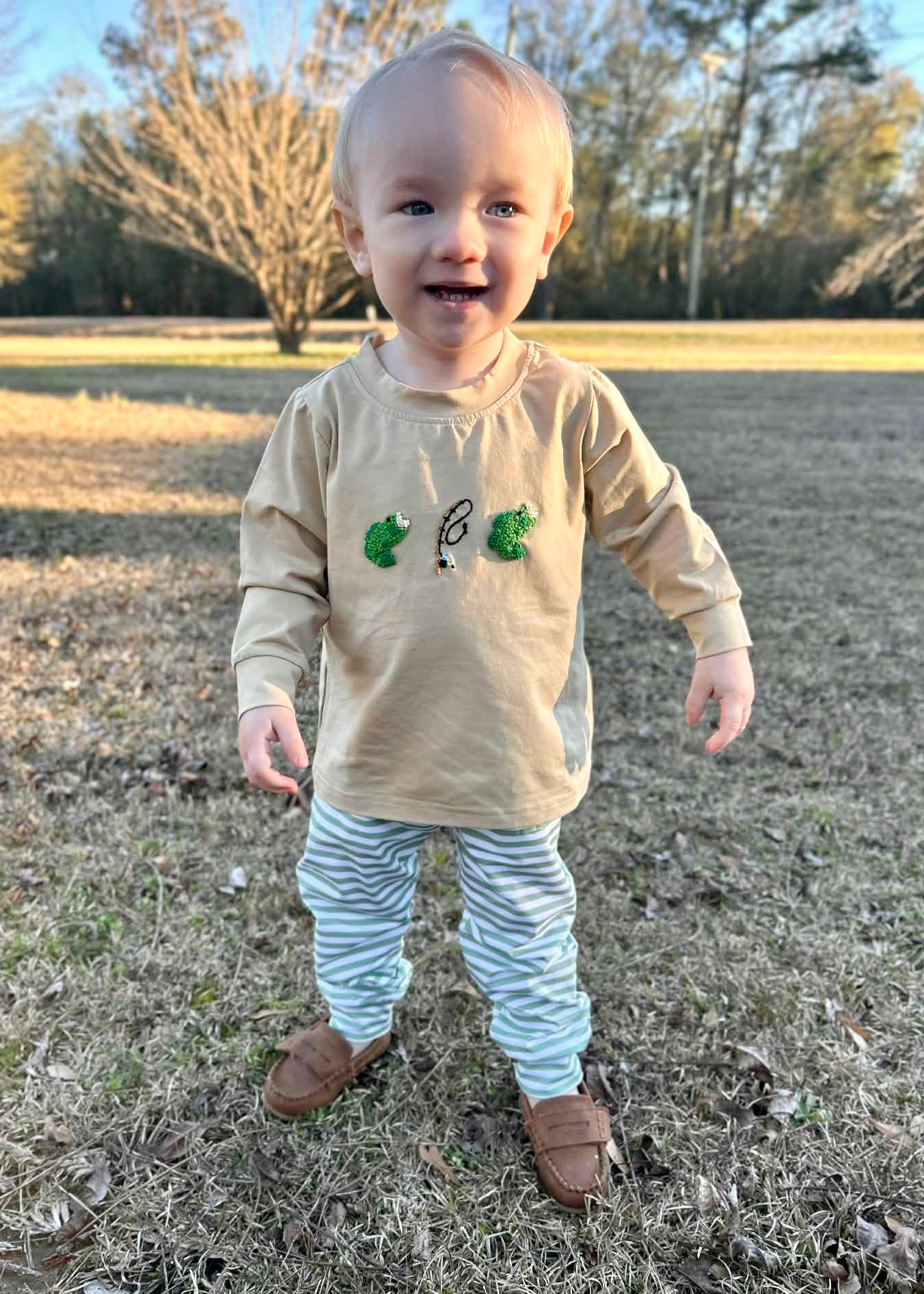 Bass and Bows - Saylor’s French Knot Joggers Set