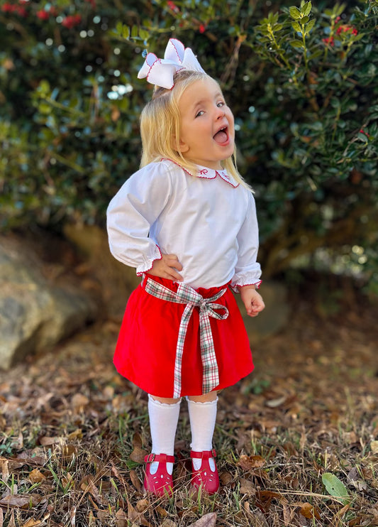 Classic Family Christmas- Mckenzie’s Plaid Skort Set