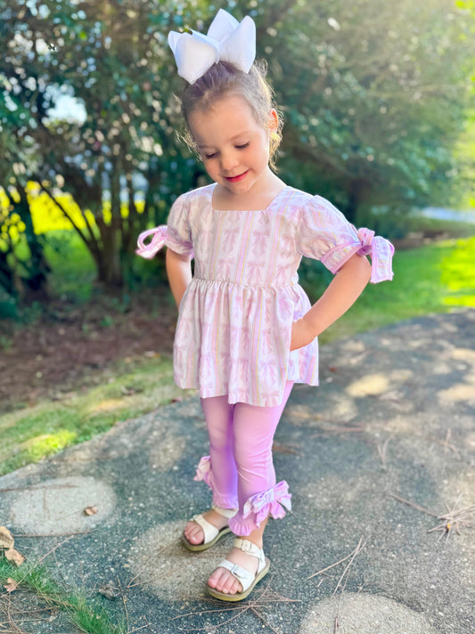 Charleston’s Bows - Vivian’s Bishop Sleeve Capri Legging Set