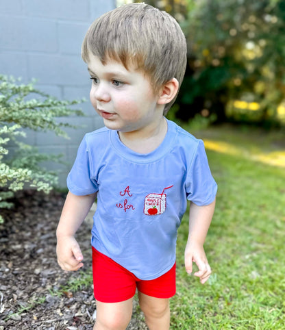 Preppy School Day- French Knot Tee