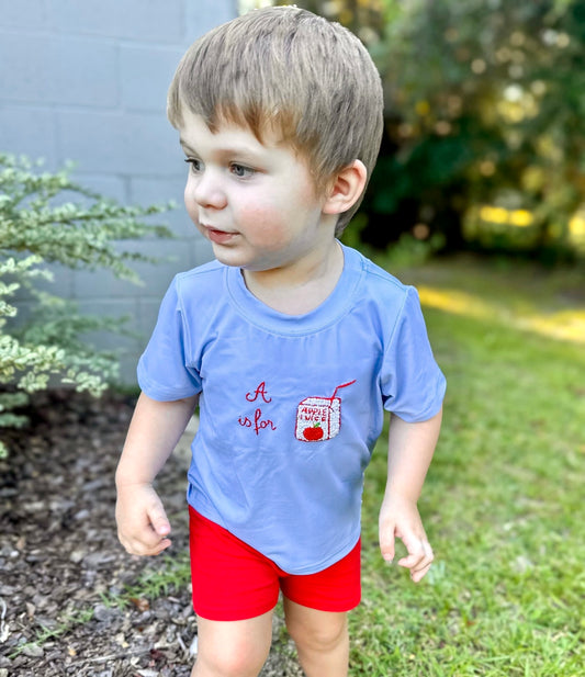Preppy School Day- French Knot Tee