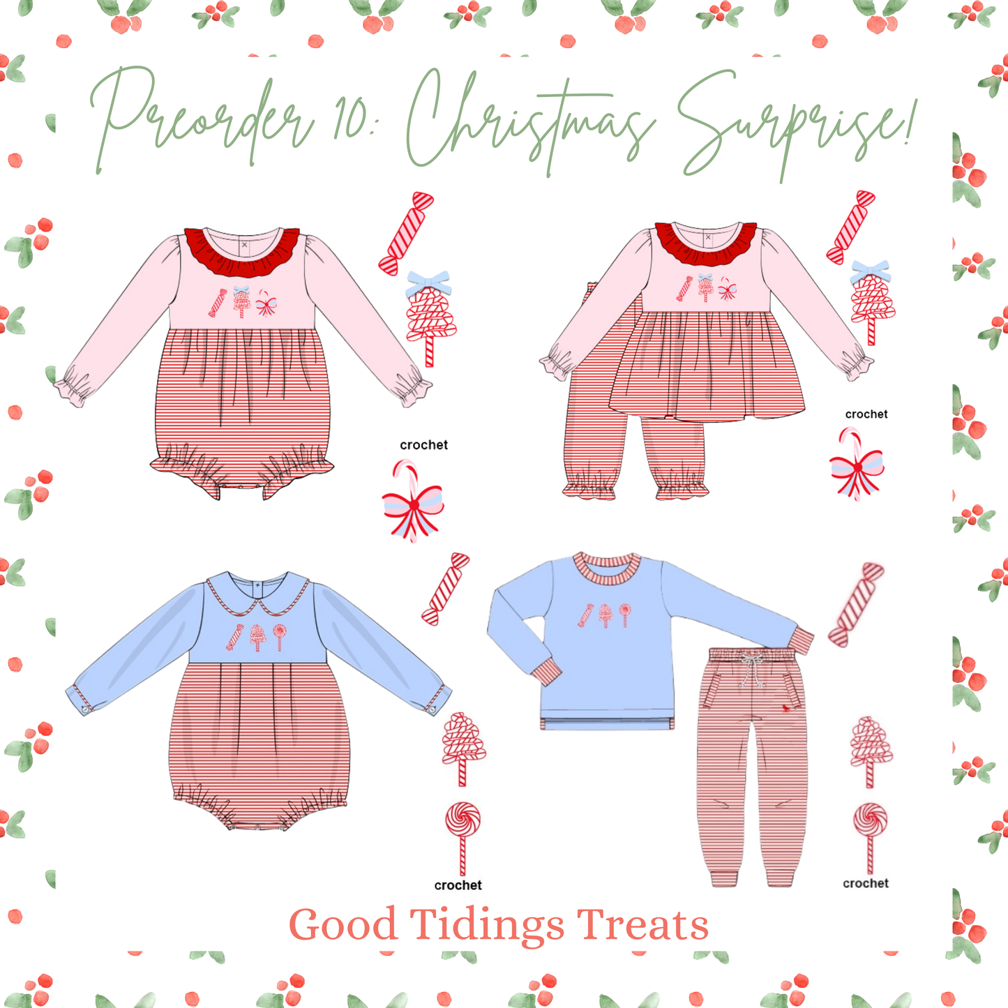 Good Tidings Treats - Saylor’s French Knot Joggers Set
