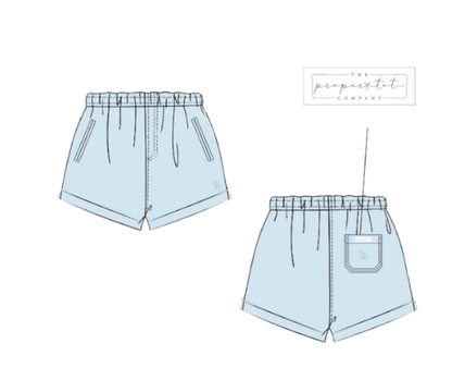 Proper Shorties - Coastal Linen Blue