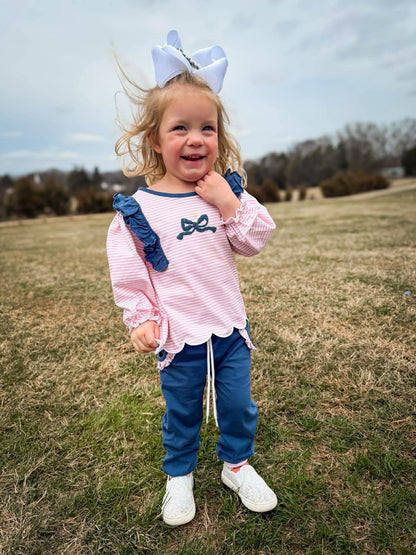 Dinos and Bows- Sarah Helen’s Flutter Tunic and Leggings Set