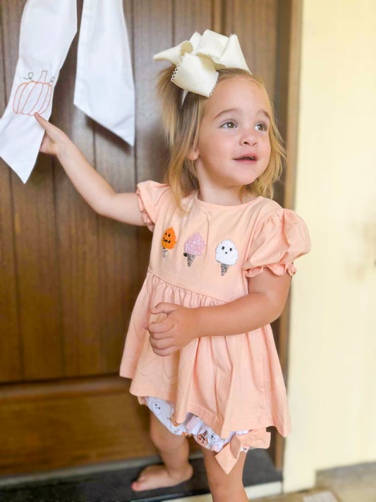 RTS - Spooky Cotton Candy - Penni’s French Knot Diaper Set