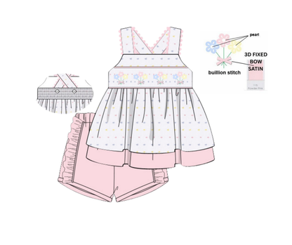 April Blossoms - Myra Lou Shorts Set