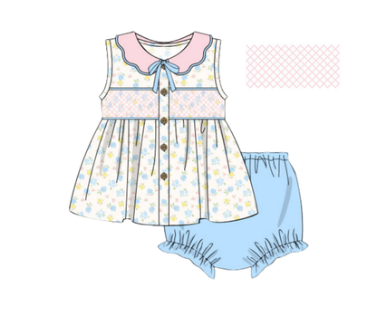 Sunny Blooms and Blues - Claire’s Diaper Set