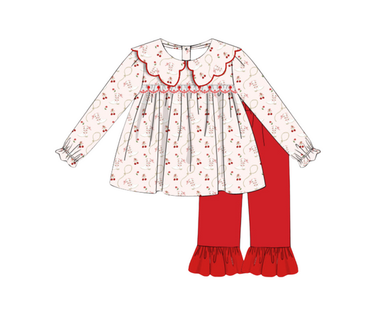Cherry Bloom Rodeo - Presley’s Embroidered Lace Pants Set