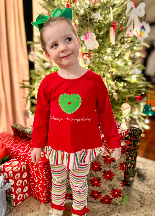 The Whoville Miracle - Amy’s Ruffled Leggings Set