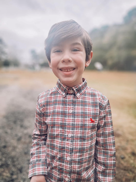 Classic Family Christmas - Proper Button Up Plaid Shirt
