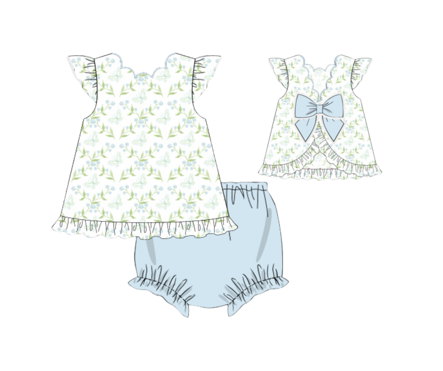 Parton’s Garden - Dolly Diaper Set