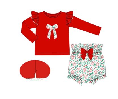 Joyful Floral PO16: Girl’s Diaper Set