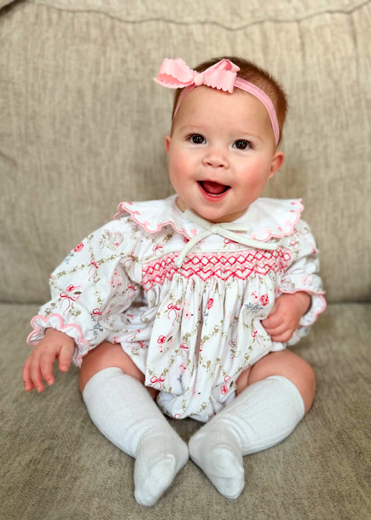 Clover and Blooms - Presley’s Embroidered Collar Bubble