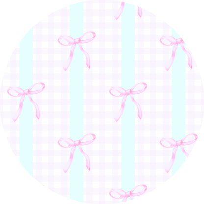 Lavender Gingham Bows - Myra Lou’s Smocked Swiss Dot Diaper Bubble