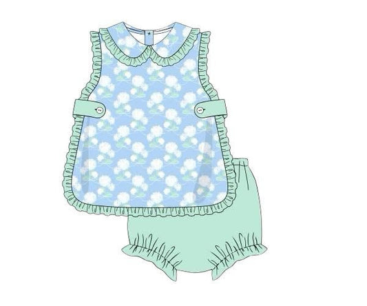 Endless Summer Hydrangeas - Eleanor's Apron Diaper Set