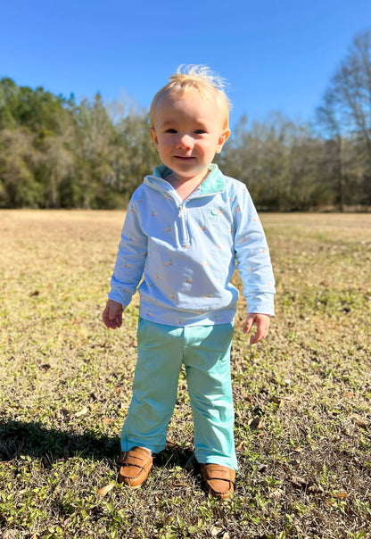 Mallard Meadows - Hayden’s Quarter Zip and Proper Joggers Set (Blue)