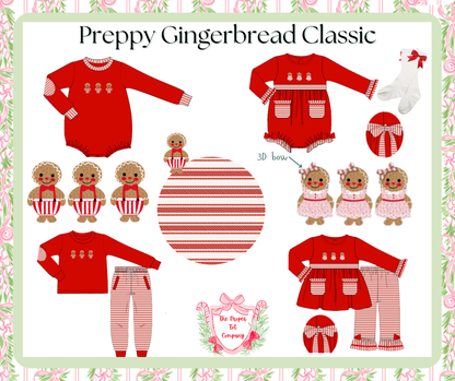 Preppy Gingerbread Classic - Saylor’s Banded Joggers Set