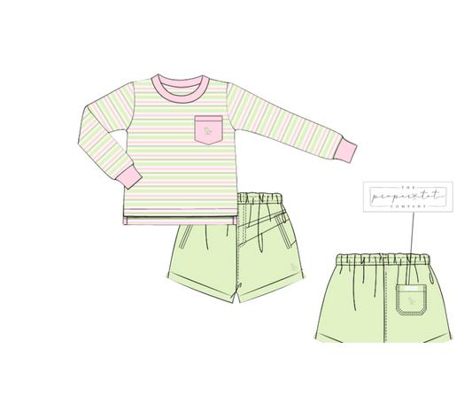 Butterfly Parlour - Saylor’s Pocket Tee Shorties Set