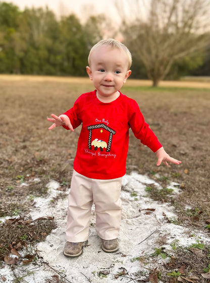 One Baby Changed Everything - Saylor’s Appliqué Long Sleeve Tee