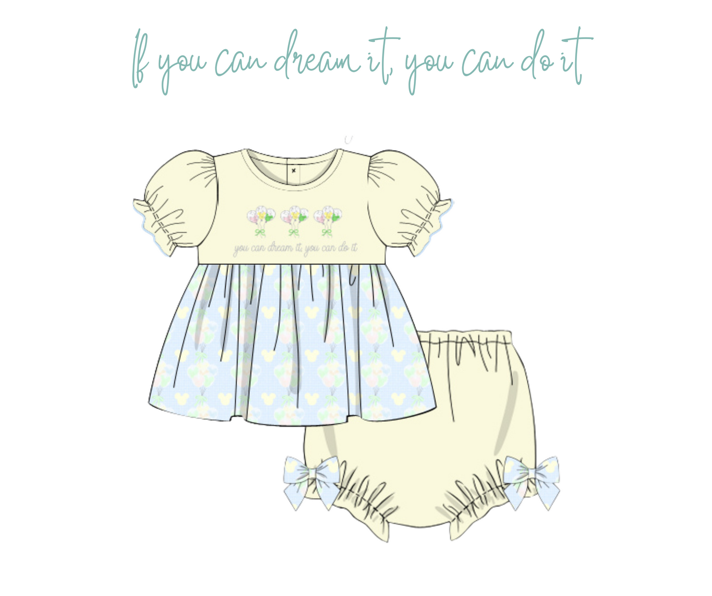 Main Street Dream - Penni’s French Knot Diaper Set