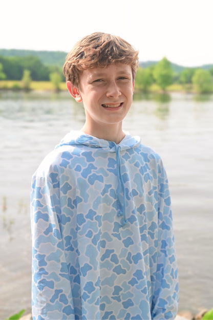 Coastal Camo - Proper Performance Hoodie - Dad