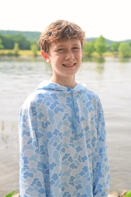 Coastal Camo - Proper Performance Hoodie - Dad