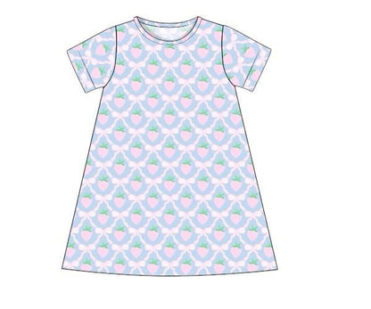 Grand Millennial Strawberry Trellis - Milla James Play Dress