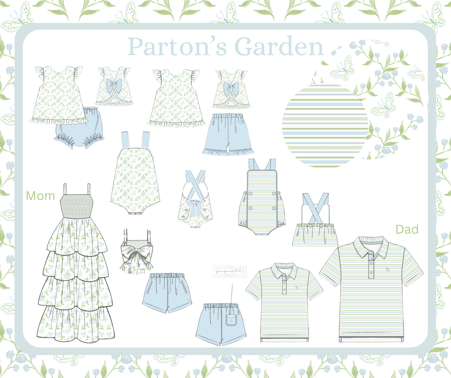 Parton’s Garden - Dolly Diaper Set