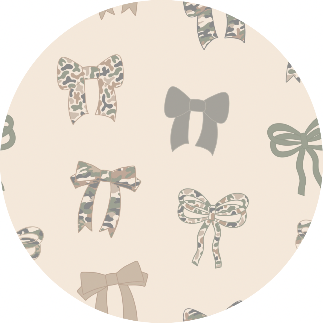 Fall Camo and Bows - Girl Pant Set